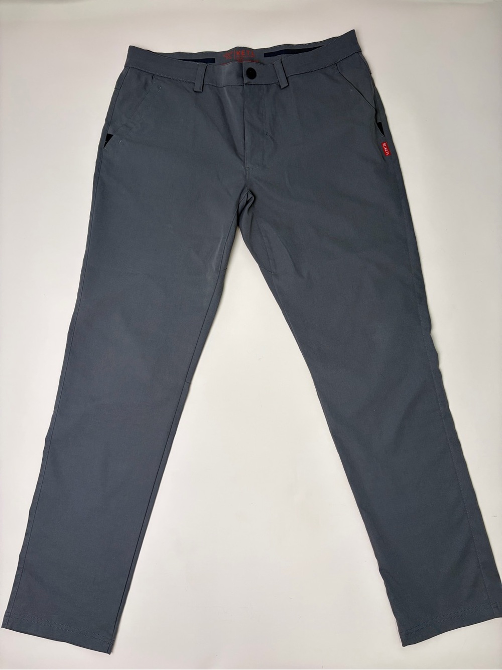 Men's Casual Gray Chino Pants - Stretch Everyday Comfort